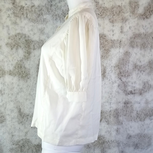 NWT Ann Taylor Pretty Creamy Blouse Made In Philippines Women's Size XS - Picture 6 of 11
